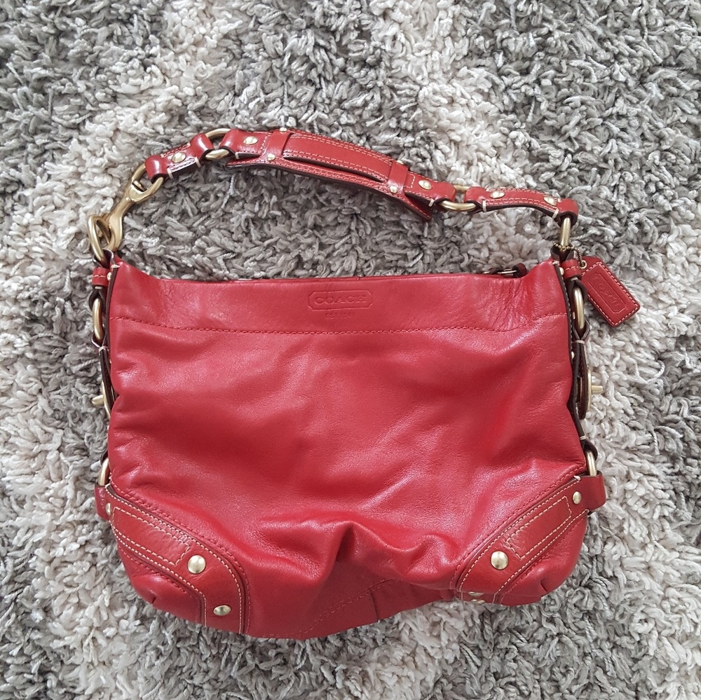 COACH Leather Shoulder Handbag
